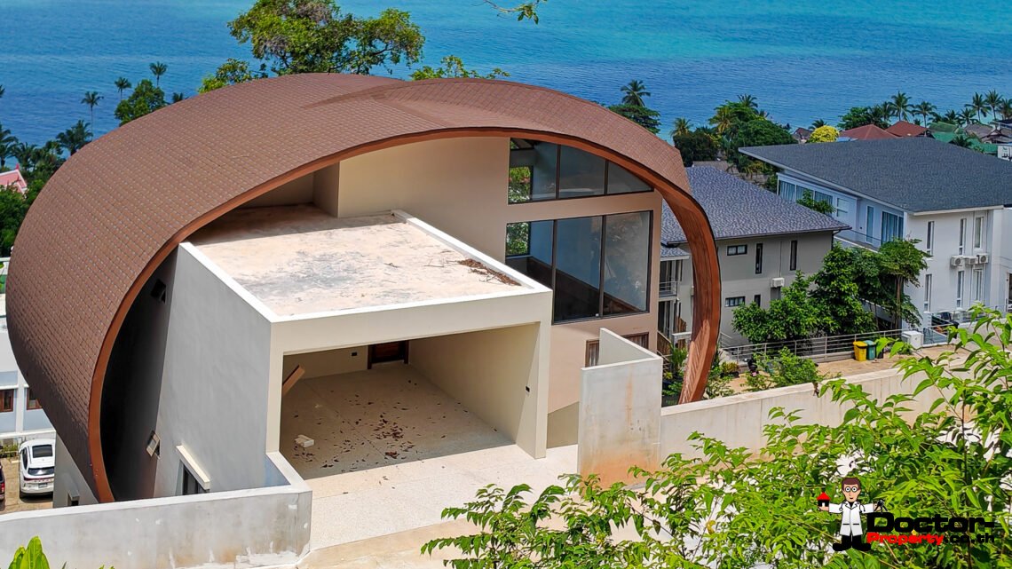 3 Bedroom Pool Villa with Sea View in Bang Por, Koh Samui – For Sale